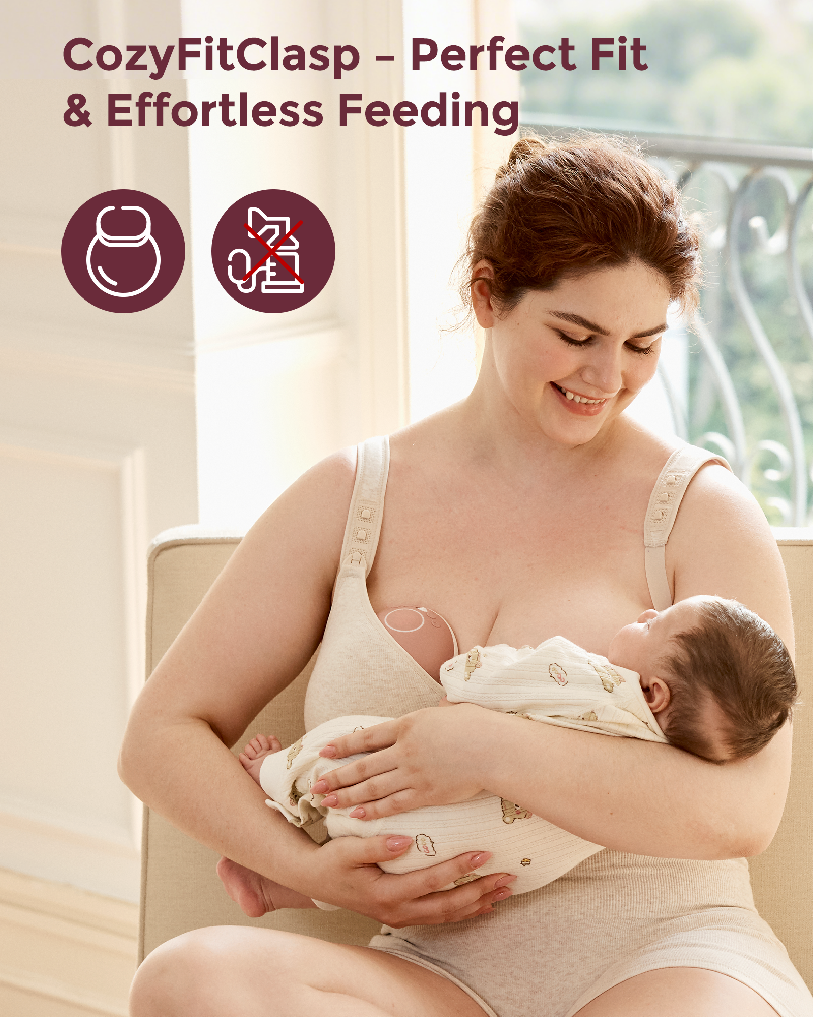 Momcozy Busty Cotton Nursing Bras