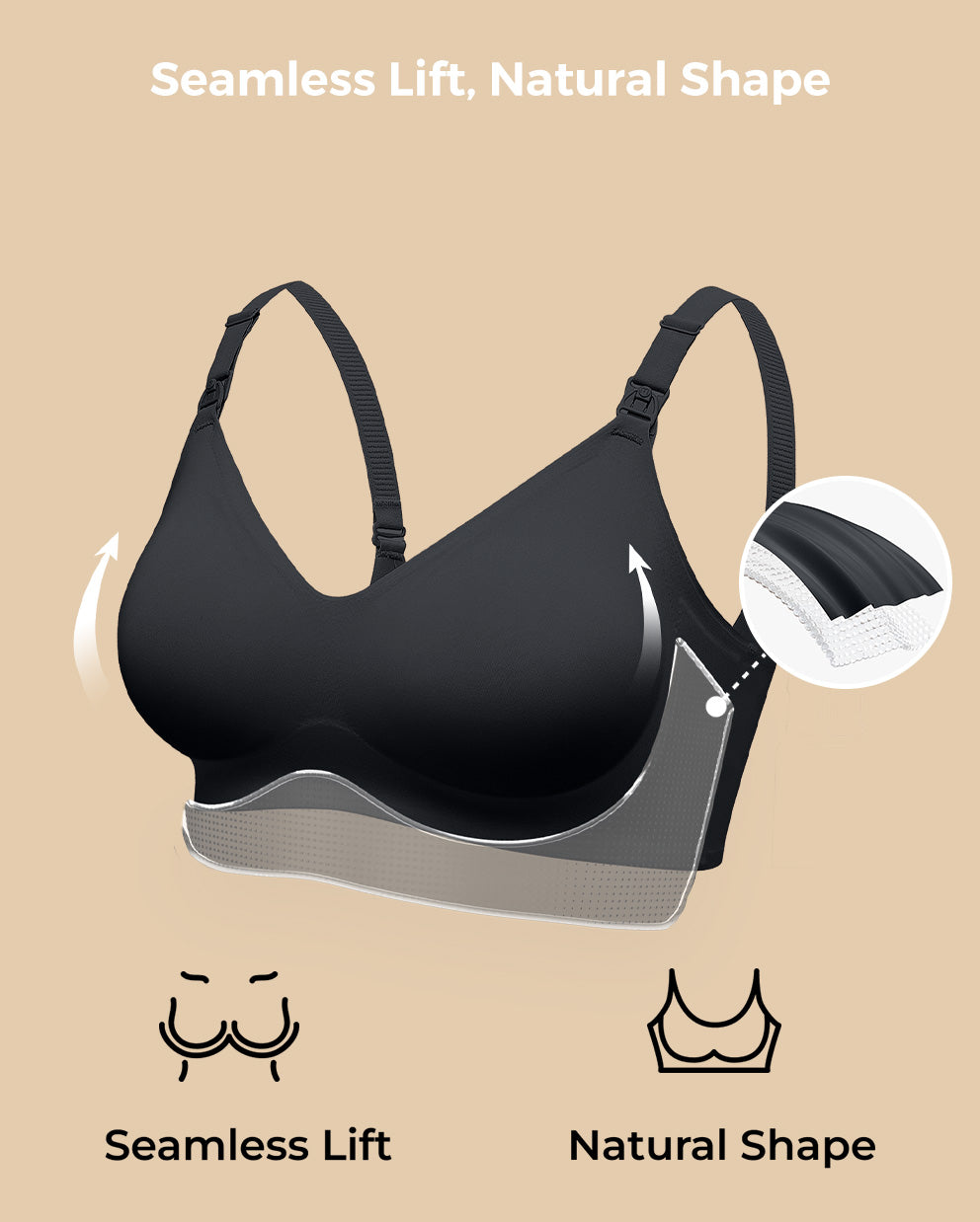 SMOOTH - Ultra Soft & Omni Maternity Nursing Bra (2 Pack)