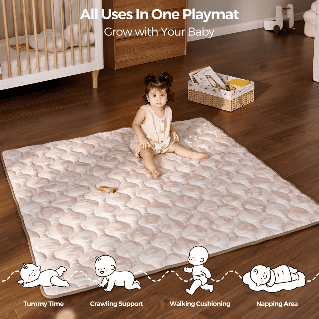 Baby Portable Playmat - Leopard Brown
