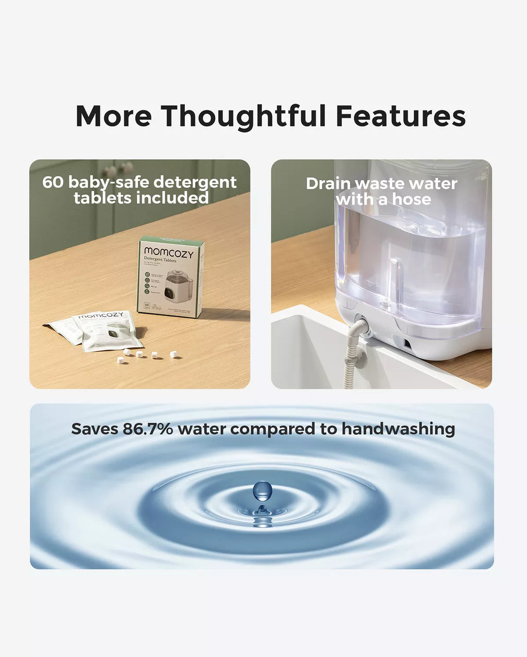 Time-Saving Cleaning Bundle: KleanPal Pro Bottle Washer + 120 Cleaning Tablets
